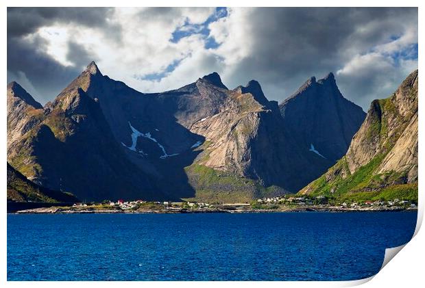 Lofoten Islands Landscape Norway Print by Martyn Arnold