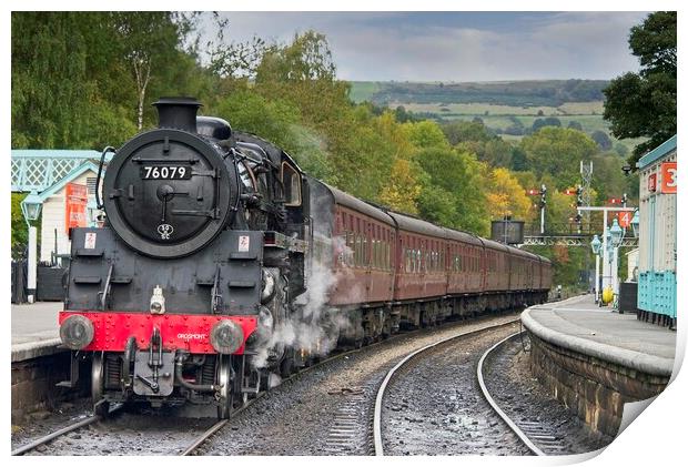 Steam Train at Grosmont Print by Martyn Arnold