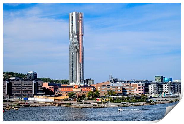 Karlatornet - the Tallest Building in Sweden Print by Martyn Arnold