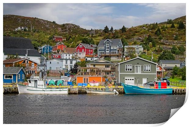 Petty Harbour Newfoundland and Labrador Print by Martyn Arnold