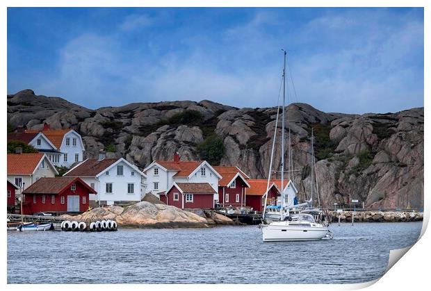 Sailing near Lysekil Sweden Print by Martyn Arnold