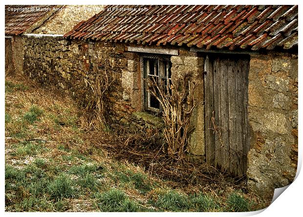  Derelict farm buildings - Northumberland Print by Martyn Arnold