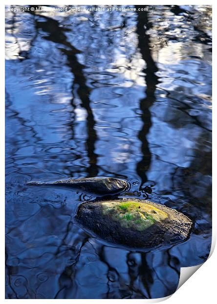  Rocks and Reflections Print by Martyn Arnold