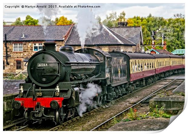 Steaming out of Grosmont Print by Martyn Arnold
