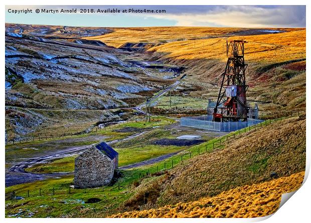 Disused Weardale Lead Mine Yorkshire Print by Martyn Arnold
