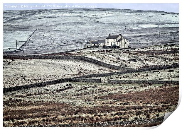 Teesdale in Winter Print by Martyn Arnold
