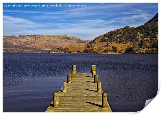 Ullswater from Glenridding, Lake District Print by Martyn Arnold
