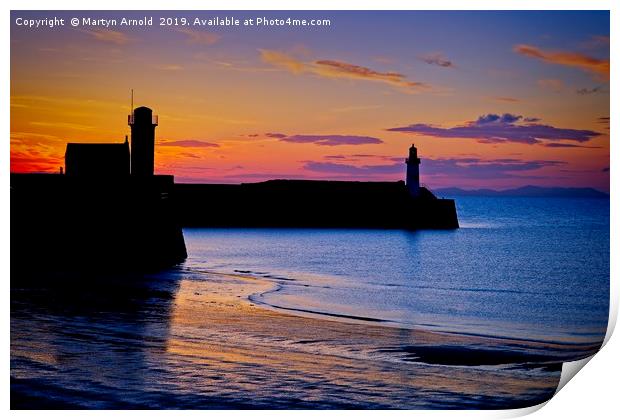 West Coast Sunset - Whitehaven Print by Martyn Arnold