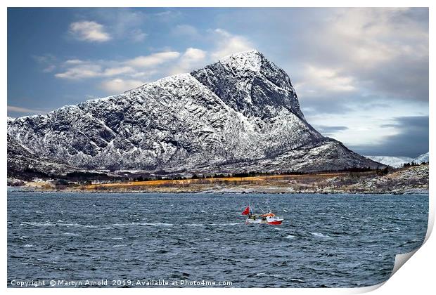 Coastal Landcape in Norway Print by Martyn Arnold