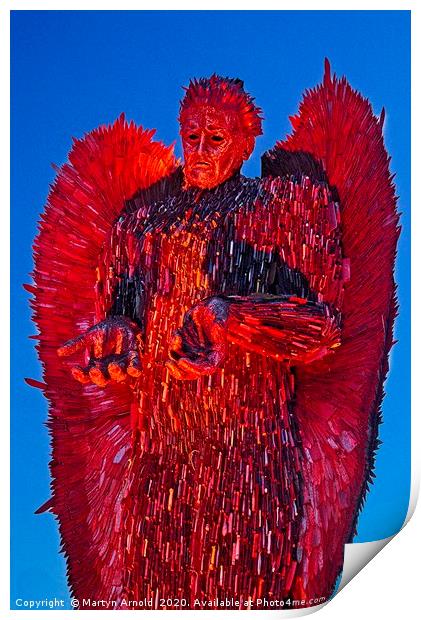 The Knife Angel Print by Martyn Arnold