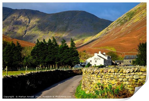Storm clouds over Wasdale Head Print by Martyn Arnold