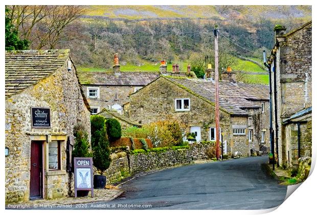 Kettlewell Village, Upper Wharfdale Print by Martyn Arnold