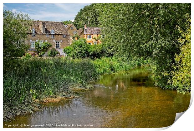 Wadenhoe Mill on the River Nene, Northamptonshire Print by Martyn Arnold