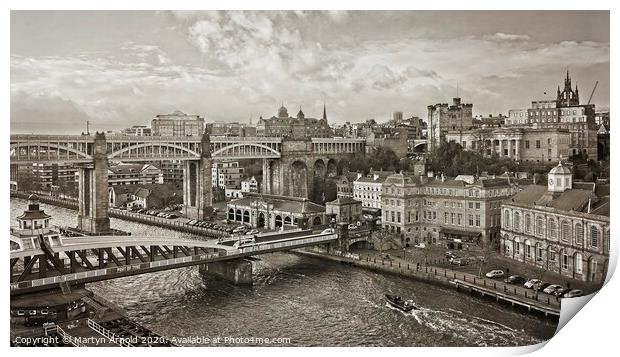 Newcastle Upon Tyne Print by Martyn Arnold