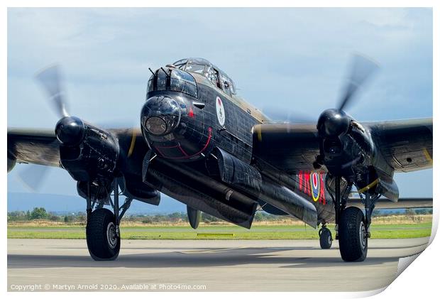 Canadian Avro Lancaster Bomber 'Vera' Print by Martyn Arnold