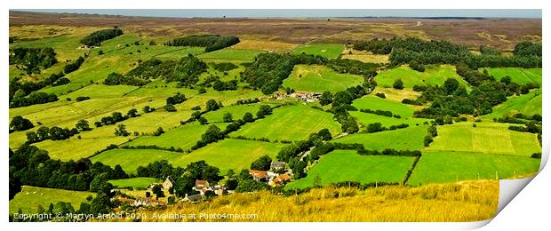 Ryedale Landscape, North York Moors Landscapes Print by Martyn Arnold