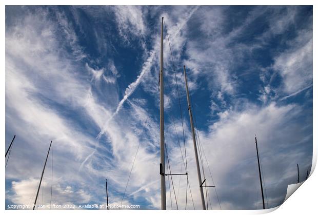 The Sailing Club Print by Jon Clifton