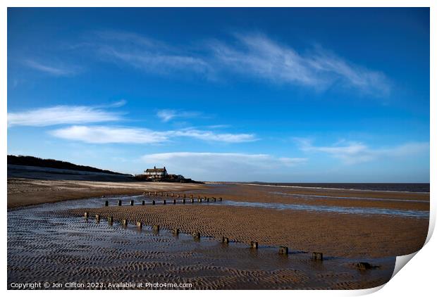 Brancaster Beach Print by Jon Clifton