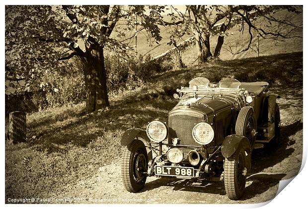 Vintage Car Print by Paula Connelly