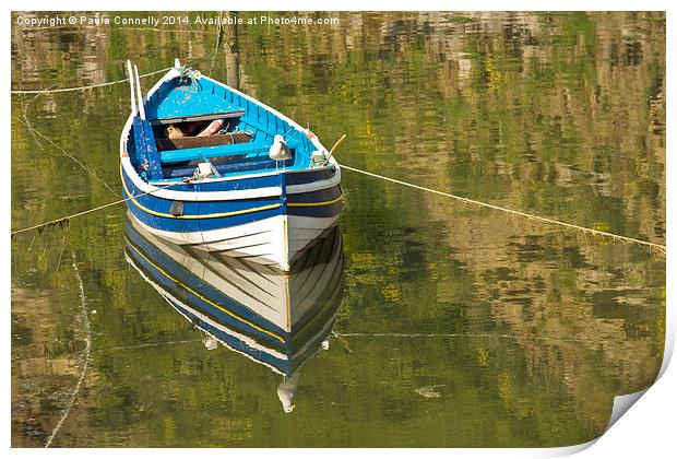 Rowing Boat Print by Paula Connelly