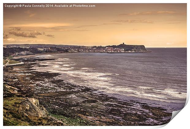 Scarborough South Bay Print by Paula Connelly
