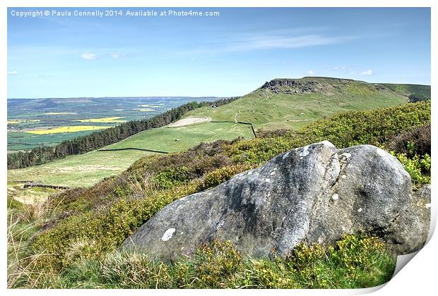 The Wain Stones in the Cleveland Hills Print by Paula Connelly