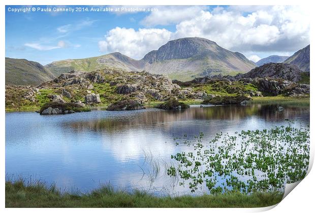  Innominate Tarn and Great Gable Print by Paula Connelly