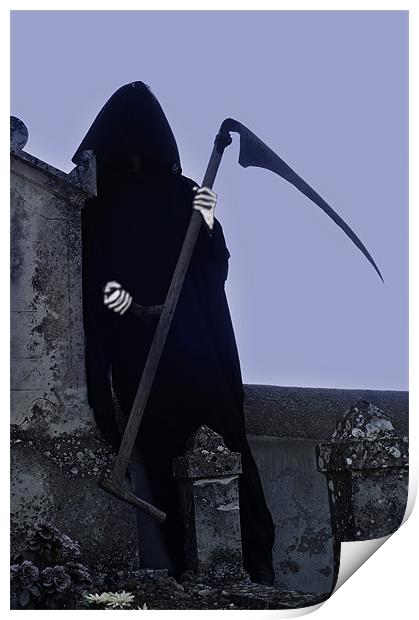 Death the Reaper Print by Jean Gill