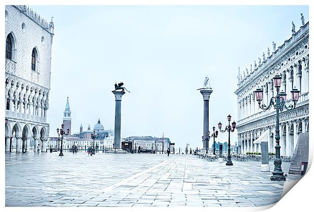 St Marks Square Venice Print by Jean Gill