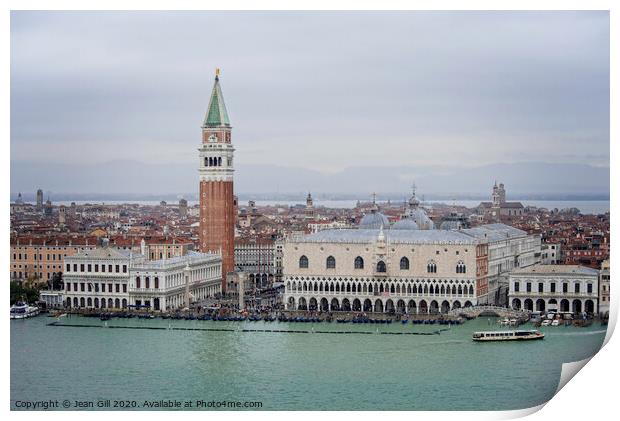 Approaching Venice by Sea Print by Jean Gill