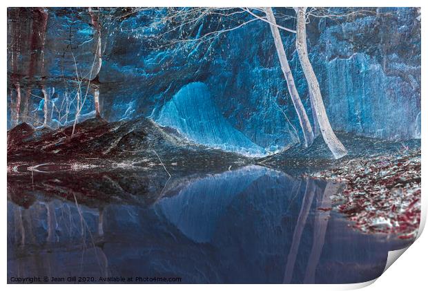 The Quarry, Dieulefit, France Print by Jean Gill