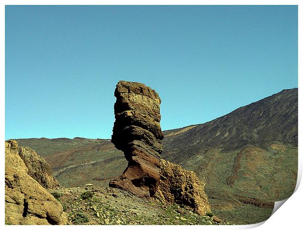 Mount Teide Rock Formation Print by colin chalkley