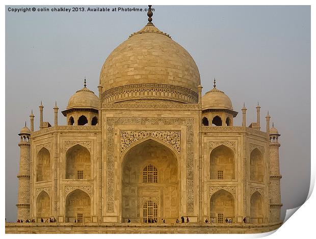 Taj Mahal Print by colin chalkley