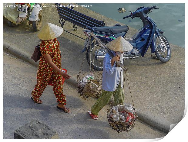 Mekong Life Print by colin chalkley