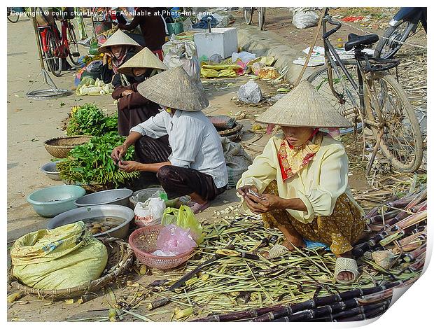 Vietnam Market Print by colin chalkley