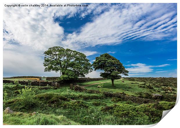 Derbyshire Countryside Print by colin chalkley