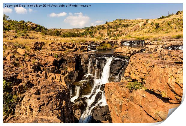 Upper Blyde River Canyon Print by colin chalkley