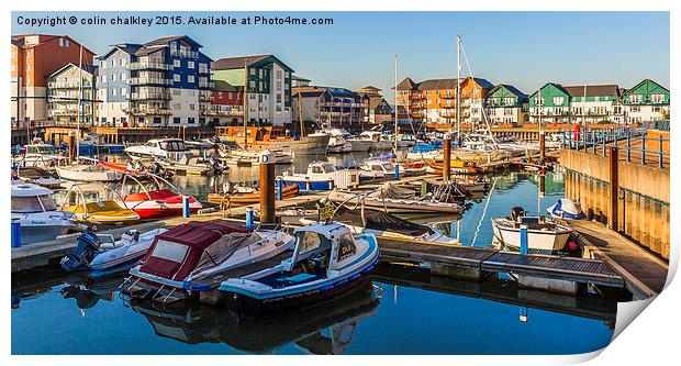 Exmouth Harbour Print by colin chalkley