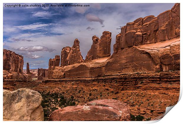 Arches National Park Print by colin chalkley