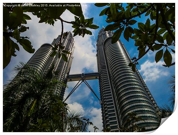  Petronas Towers - Kuala Lumpur  Print by colin chalkley