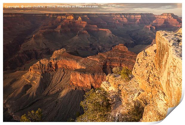 Grand Canyon -  Sunset Print by colin chalkley