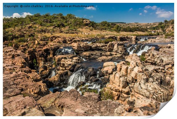 Upper Blyde River Canyon Print by colin chalkley