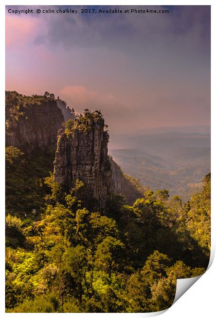 Pinnacle Rock - South Africa Print by colin chalkley