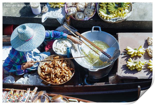 Thailand Style Banana Fritters Print by colin chalkley