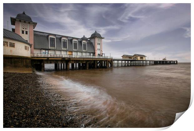 Penarth Pier South Wales Print by Leighton Collins