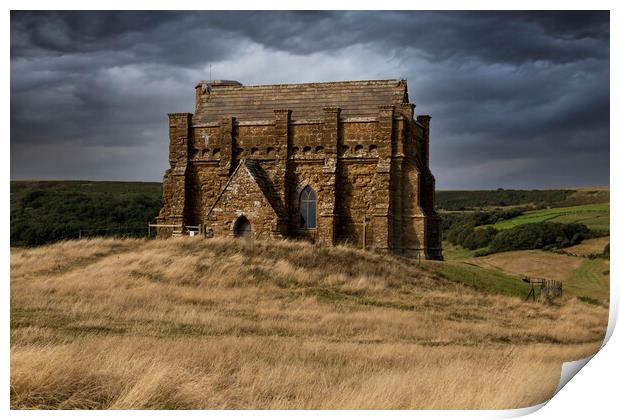 St Catherine's Chapel in Abbotsbury Print by Leighton Collins