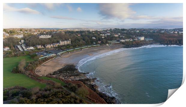 Langland Bay in Swansea Print by Leighton Collins