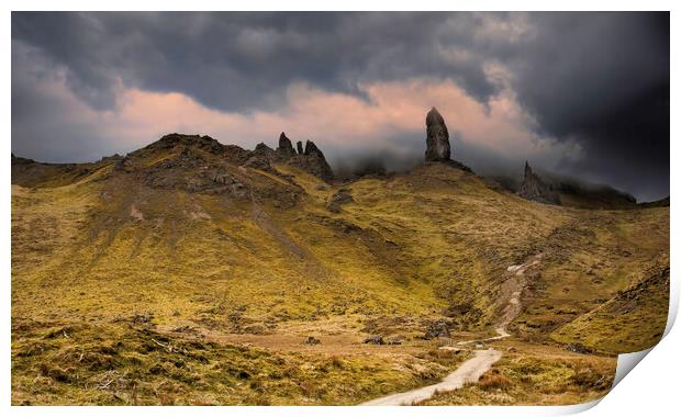 The Old Man of Storr Print by Leighton Collins