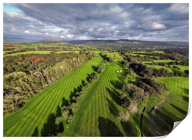 Pontardawe Golf Course Print by Leighton Collins