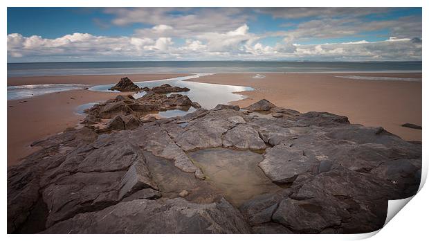  Broughton Bay rockpool Print by Leighton Collins